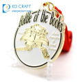Высококачественный персонализированный металлический футбольный медальон из цинкового сплава с мягкой эмалью, спортивная футбольная медаль для продажи